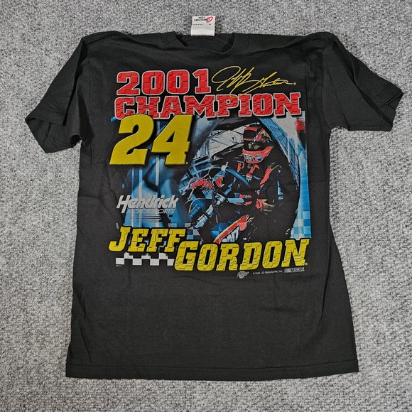 Competitors View Jeff Gordon NASCAR Champion 2001‎ Racing Graphic Tee M Vintage - Picture 7 of 8